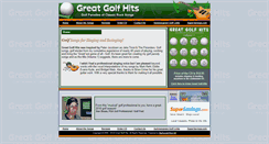 Desktop Screenshot of greatgolfhits.com